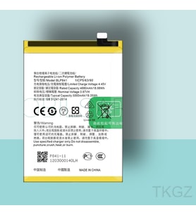 Tkgz - OPPO REALME 8 - BLP-841 - Uyumlu Pil - Servis Sıfır