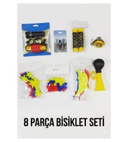 8 parça bisiklet seti bisiklet aksesuarı(İSTEDİĞİNİZ RENKLERDE GÖNDERİM YAPILIR.)