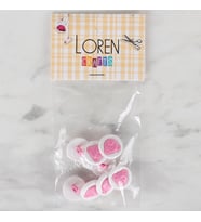 Loren Crafts 8 li Pembe Düğme - 625