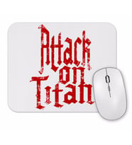 Attack On Titan Font Logo Mouse Pad