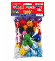 Bigpoint Simli 10 Renk Ponpon 50 Adet 3cm 921657