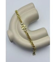 Vip Gold N Harf Taşlı Gurmet Bileklik - 26vipb38