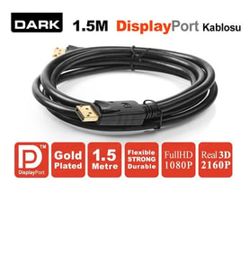 DARK DK-CB-DPL150 1.5metre Display Görüntü Kablosu Siyah