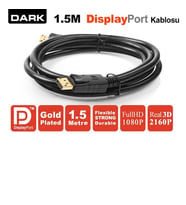 DARK DK-CB-DPL150 1.5metre Display Görüntü Kablosu Siyah