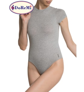 Kısa Kollu Çıtçıtlı Body (Gri)