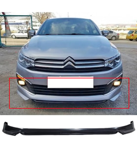 Citroen C Elysee Ön Ek Makyajlı Kasa 2018 2019 2020 2021 2022 2023 Mat Siyah Plastik Ön Karlık
