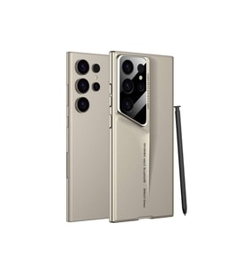 Samsung Galaxy S24 Ultra Uyumlu Kılıf Ultra İnce Kamera Korumalı Sert Rubber Zore Procase Kapak (Gold)