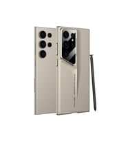 Samsung Galaxy S24 Ultra Uyumlu Kılıf Ultra İnce Kamera Korumalı Sert Rubber Zore Procase Kapak (Gold)
