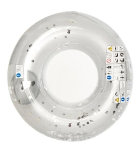 Gümüş Renkli Simli Dev Simit 109 Cm - 554396-ALTIN