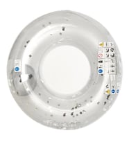 Gümüş Renkli Simli Dev Simit 109 Cm - 554396-ALTIN