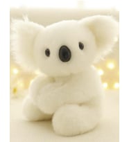 21 cm Yeni Süper Sevimli Küçük Koala Ayı Peluş Oyuncak (Beyaz)