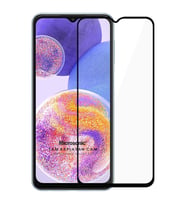 Microsonic Samsung Galaxy A23 Tam Kaplayan Temperli Cam Ekran Koruyucu Siyah