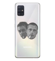 Samsung Galaxy A71 Uyumlu Fight Club Desenli Şeffaf Telefon Kılıfı