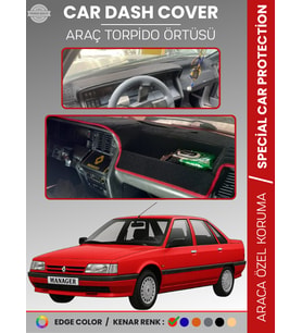 RENAULT 21 MANAGER Torpido Örtüsü Ön Göğüs Koruma Torpido Koruma Araca Özel Tam Uyum Kaymaz