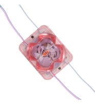Powermaster PM-14716 12 Volt 2 Watt Pembe Yanıp Sönen Çakar 4333-3030 Modül Led 43x33x28mm