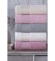 Range  5'li 50x90 cm El&Yüz Havlu Seti (Pembe)