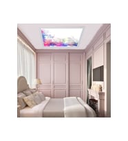 60watt-60x60 Ölçü-beyaz Ledli-tavan Avize-mavi Rüya Baskılı-tavana Yapışık Lamba-yatak Odası Avize-