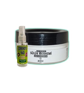 Sülük Merhemi Ağrı Giderici Krem 50 ml Eklem Kas Vücut Ağrıları Dindirici + 30 ml Çörek Otu Ağrı Dindirici Yağ
