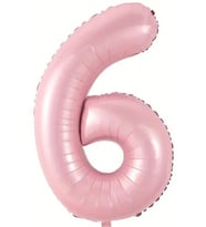 Beysüs Pembe 6 Rakam Folyo Balon 80 cm