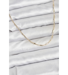 Mey İthalat® CM 14K Renk Pirinç Ataç Zincir 60 cm Kadın Kolye