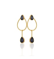 Kadir Jewellery 22 Ayar Altın Kaplama Kadın Sallantılı Küpe -El İşçiliği Ve Hipoalerjenik Küpe-E85