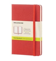 Moleskine Sert Kapak Defter Kırmızı (Çizgisiz - 11,5x18) - 6642