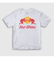 Presmono Unisex Çocuk Beyaz Jiu Jitsu Masters Güreş Mma Ufc T-Shirt 532681tt (Beyaz)