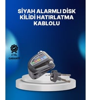 Suya Dayanıklı 110dB Alarmlı Çelik Disk Kilidi