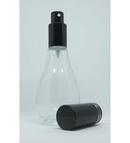 PARFÜM ŞİŞESİ 70 ML (4 ADET) BOŞ AMPUL ŞİŞE SİYAH METAL VALF VE KAPAK