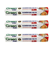 Green Cuki Alüminyum Folyo - 30 Cm. x 10 Metre - 3 Paket