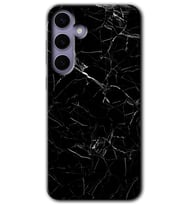 Galaxy S24 Plus Kılıf HD Desen Baskılı Kılıf - Siyah Mermer