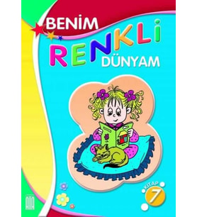 Ata Benim Renkli Dünyam Boyama Kitabı 7 (Beyaz)