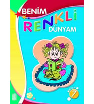 Ata Benim Renkli Dünyam Boyama Kitabı 7 (Beyaz)