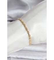 14K Gold Renk Kaplama Zincir Model Kadın CM Bileklik 5886 - HPSBYI6382-9711