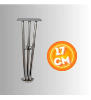 17 CM METAL BONCUKLU KOLTUK AYAĞI MOBİLYA AYAĞI ÜNİTE AYAĞI KONSOL AYAĞI PUF BERJER AYAĞI
