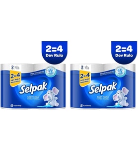 Kağıt Havlu Dev Rulo 2:4 2li paket