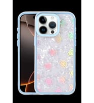 iPhone 16 Pro Max Lumi Desenli Kapak - Mavi
