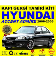 *Premium* HYUNDAİ ACCENT Admire 2000-2006 Kapı Gergisi Tamir Plastiği (4Kapı)