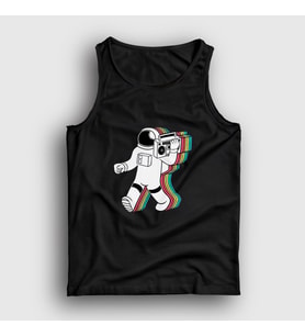 Presmono Unisex Siyah Boombox Uzay Müzik Astronot Atlet 496040tt