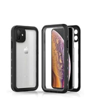Apple iPhone 11 Uyumlu Kılıf 1-1 Su Geçirmez Kılıf (Siyah)