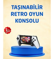 Northcity 3D Ekranlı Mini Oyun Konsolu - NES, GBA ve PS1 Desteği ile 64GB Hafızalı Retro Eğlence