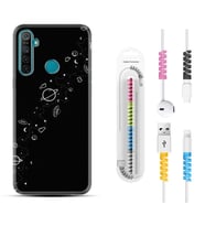 Realme 5i 5 Pro 6i 7 Pro 8 Kılıf Kablo Koruma Spiral Silikon Planet 1620