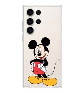 Samsung Galaxy S23 Ultra  Kamera korumalı Kapak Mickey Mouse Tasarımlı  Şeffaf Kılıf