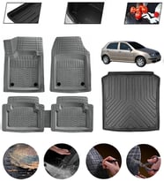 Skoda Fabia Sedan 1999-2007 Uyumlu Paspas Araca Özel Bagaj Havuzu MBS Gri