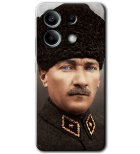 Redmi Note 13 4G Kılıf HD Desen Baskılı Kılıf - Başkomutan Atatürk