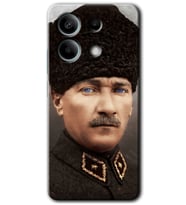 Redmi Note 13 4G Kılıf HD Desen Baskılı Kılıf - Başkomutan Atatürk