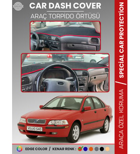 VOLVO S40 (1996-2002) Torpido Örtüsü Ön Göğüs Koruma Torpido Koruma Tam Uyum Araca Özel UV Koruma