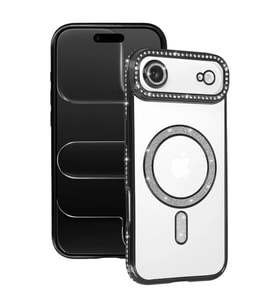 Newface Apple iPhone 17 Air Joke Simli Magneticsafe Kılıf - Siyah