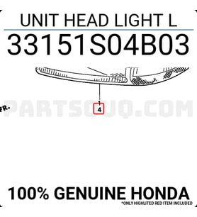 Honda Civic Ön Far Sedan Sol 1999-2001 (Oem No:  33151S04B03)
