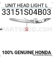 Honda Civic Ön Far Sedan Sol 1999-2001 (Oem No:  33151S04B03)